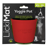 LICKIMAT YOGGIE POT - RED