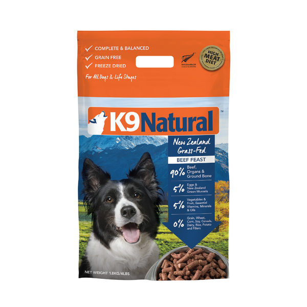 K9 Natural Freeze Dried Dog Food Beef Feast