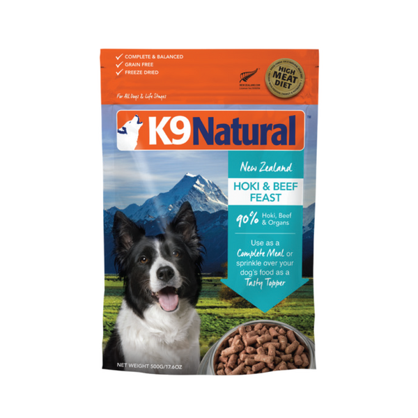 K9 Natural Freeze Dried Dog Food Hoki & Beef Feast